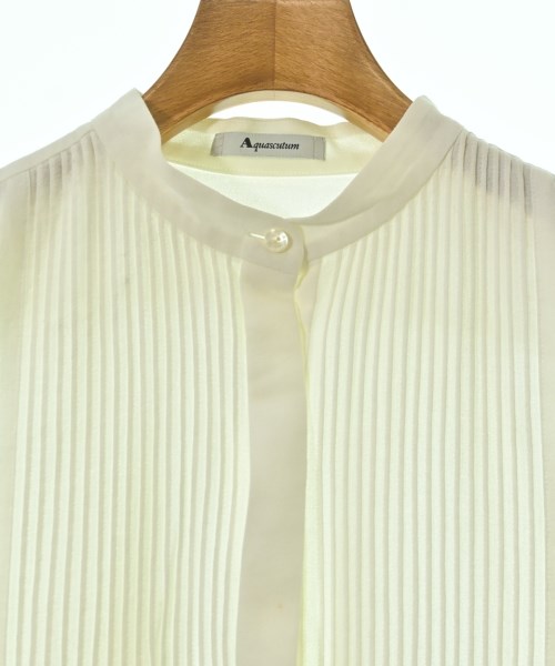 AQUASCUTUM（アクアスキュータム）カジュアルシャツ 白 サイズ:M レディース/2200707138084