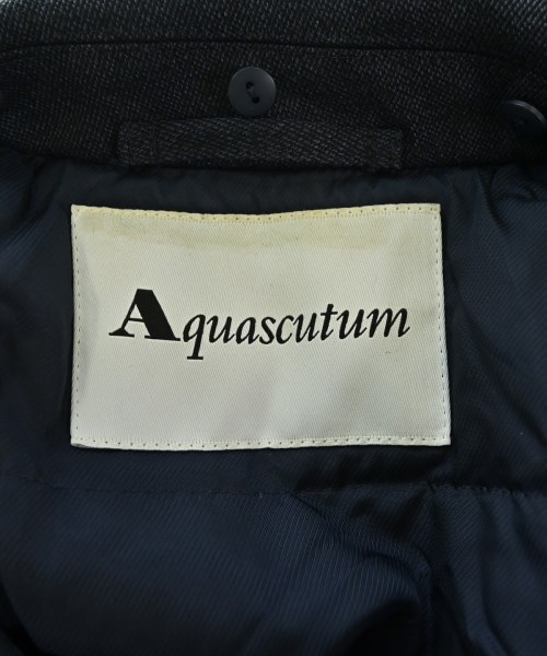 AQUASCUTUM（アクアスキュータム）ミリタリーブルゾン 紺 サイズ:S レディース/2200710122087
