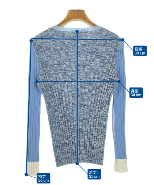 AQUASCUTUM（アクアスキュータム）ニット・セーター 青 サイズ:M レディース/2200661348048