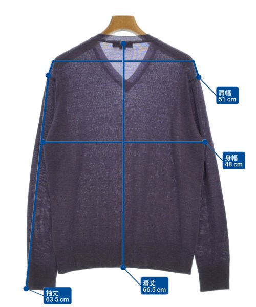 AQUASCUTUM（アクアスキュータム）ニット・セーター 紫 サイズ:L メンズ/2200661361047