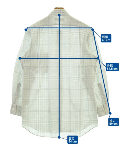 AQUASCUTUM（アクアスキュータム）カジュアルシャツ グレー サイズ:L メンズ/2200661361085