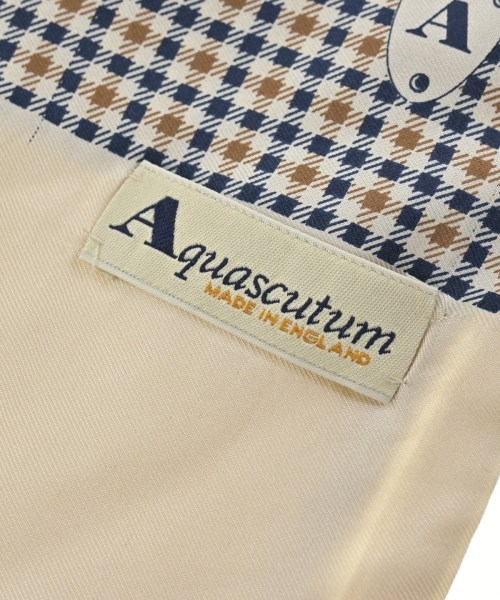 AQUASCUTUM（アクアスキュータム）ストール ベージュ サイズ:- メンズ/2200661361191