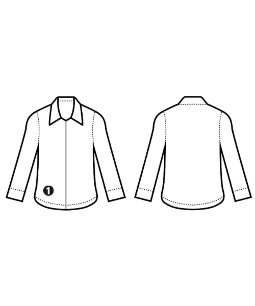 AQUASCUTUM（アクアスキュータム）カジュアルシャツ 紺 サイズ:F レディース/2200657272036