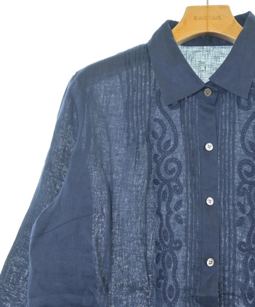 AQUASCUTUM（アクアスキュータム）カジュアルシャツ 紺 サイズ:F レディース/2200657272036