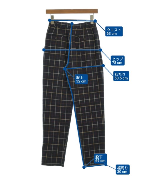 AQUASCUTUM（アクアスキュータム）スラックス 黒 サイズ:9(M位) レディース/2200666865038