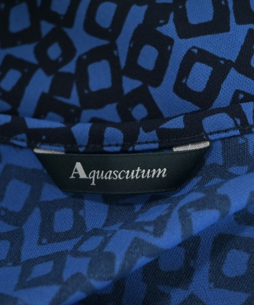 AQUASCUTUM（アクアスキュータム）カジュアルシャツ 青 サイズ:13(XL位) レディース/2200672097072