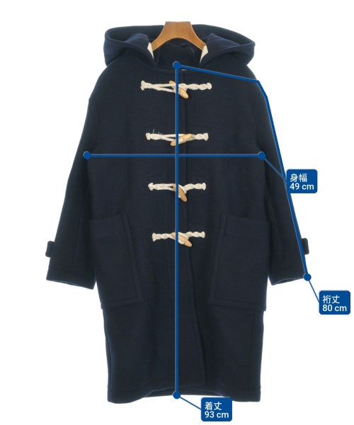 AQUASCUTUM（アクアスキュータム）ダッフルコート 紺 サイズ:8(S位) レディース/2200730024019