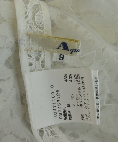 AQUASCUTUM（アクアスキュータム）カジュアルシャツ 白 サイズ:9(M位) レディース/2200724133529