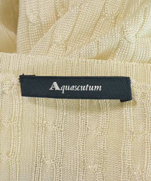 AQUASCUTUM（アクアスキュータム）ニット・セーター 白 サイズ:ONE レディース/2200730229032