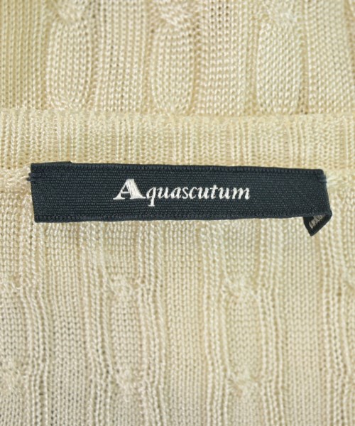 AQUASCUTUM（アクアスキュータム）カーディガン 白 サイズ:ONE レディース/2200730229049
