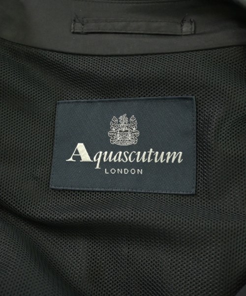 AQUASCUTUM（アクアスキュータム）ステンカラーコート 黒 サイズ:-(XL位) メンズ/2200728814134