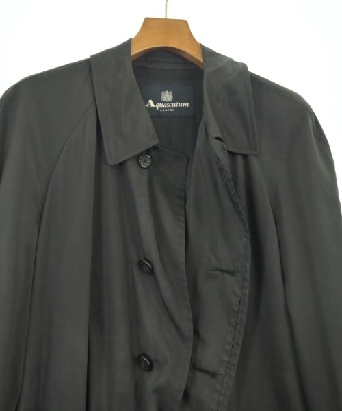 AQUASCUTUM（アクアスキュータム）ステンカラーコート 黒 サイズ:-(XL位) メンズ/2200728814134