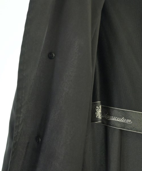 AQUASCUTUM（アクアスキュータム）ステンカラーコート 黒 サイズ:-(XL位) メンズ/2200728814134
