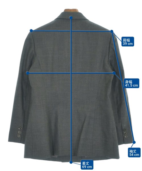 AQUASCUTUM（アクアスキュータム）テーラードジャケット グレー サイズ:9(M位) レディース/2200717783021