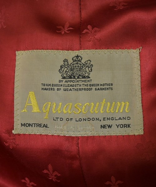 AQUASCUTUM（アクアスキュータム）ステンカラーコート 黒 サイズ:-(M位) メンズ/2200735474031