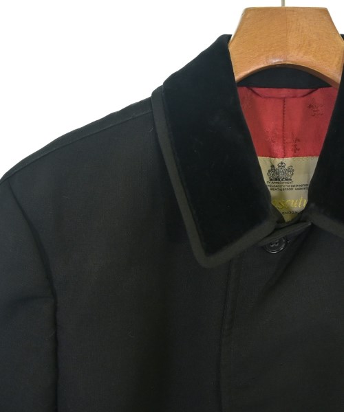 AQUASCUTUM（アクアスキュータム）ステンカラーコート 黒 サイズ:-(M位) メンズ/2200735474031