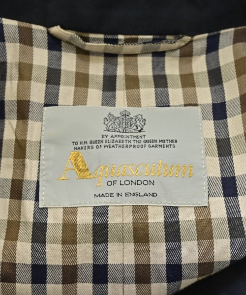 AQUASCUTUM（アクアスキュータム）トレンチコート 紺 サイズ:F レディース/2200723615019
