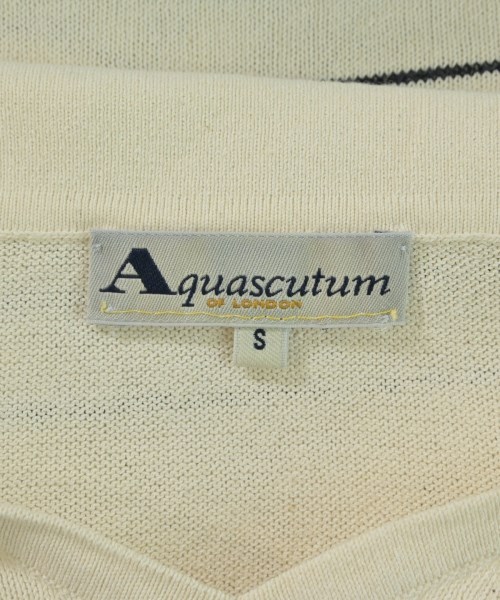 AQUASCUTUM（アクアスキュータム）ニット・セーター 白 サイズ:S レディース/2200719424229