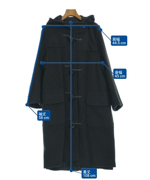 AQUASCUTUM（アクアスキュータム）ダッフルコート グレー サイズ:M レディース/2200724257010