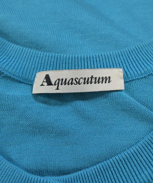 AQUASCUTUM（アクアスキュータム）カーディガン 青 サイズ:M レディース/2200726887024