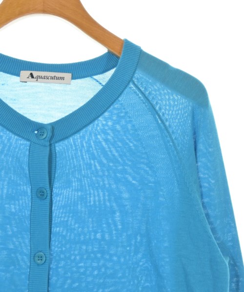 AQUASCUTUM（アクアスキュータム）カーディガン 青 サイズ:M レディース/2200726887024