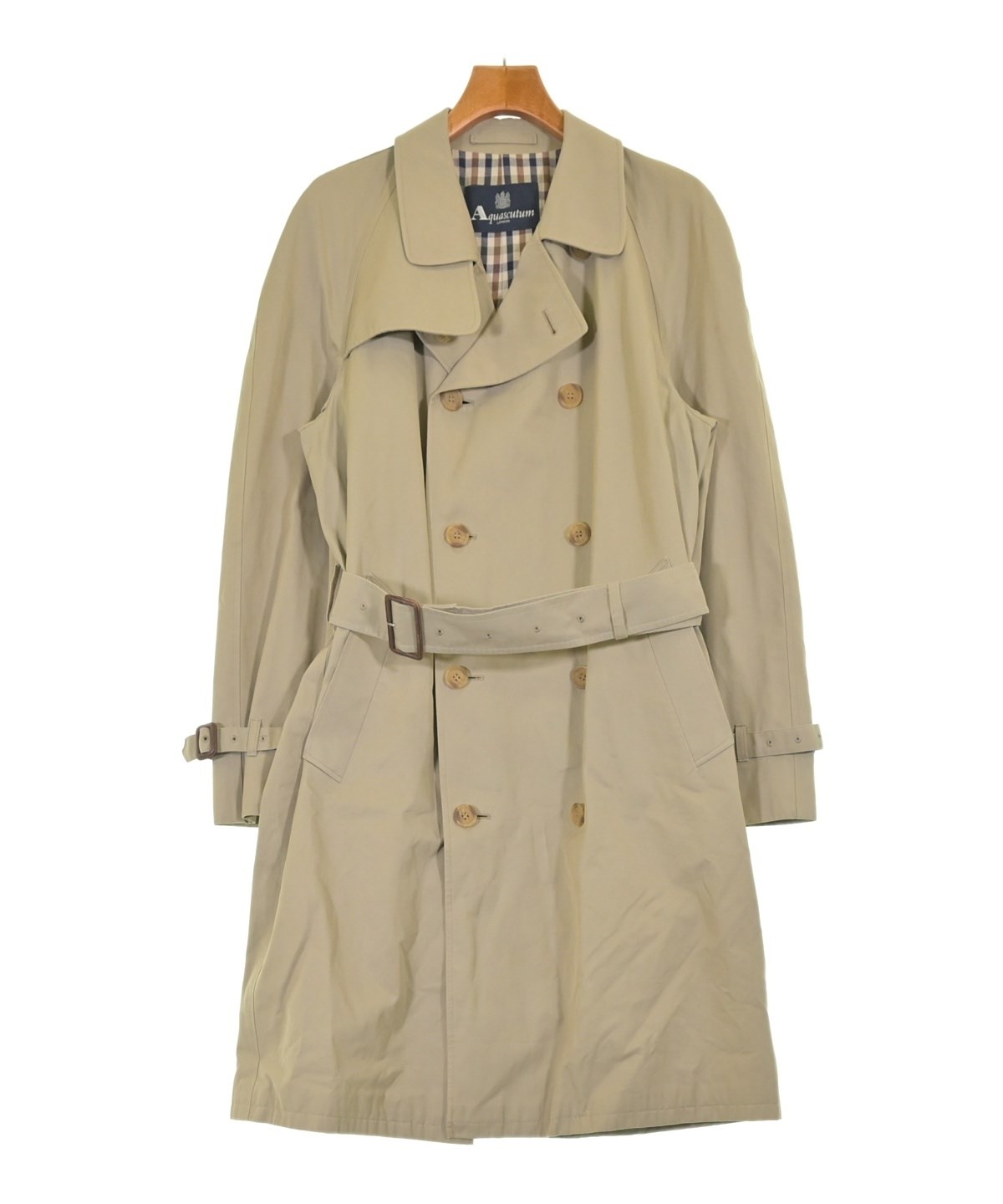 AQUASCUTUM(アクアスキュータム)トレンチコート ベージュ サイズ:38 AQUASCUTUM(アクアスキュータム)トレンチコート ベージュ サイズ:38