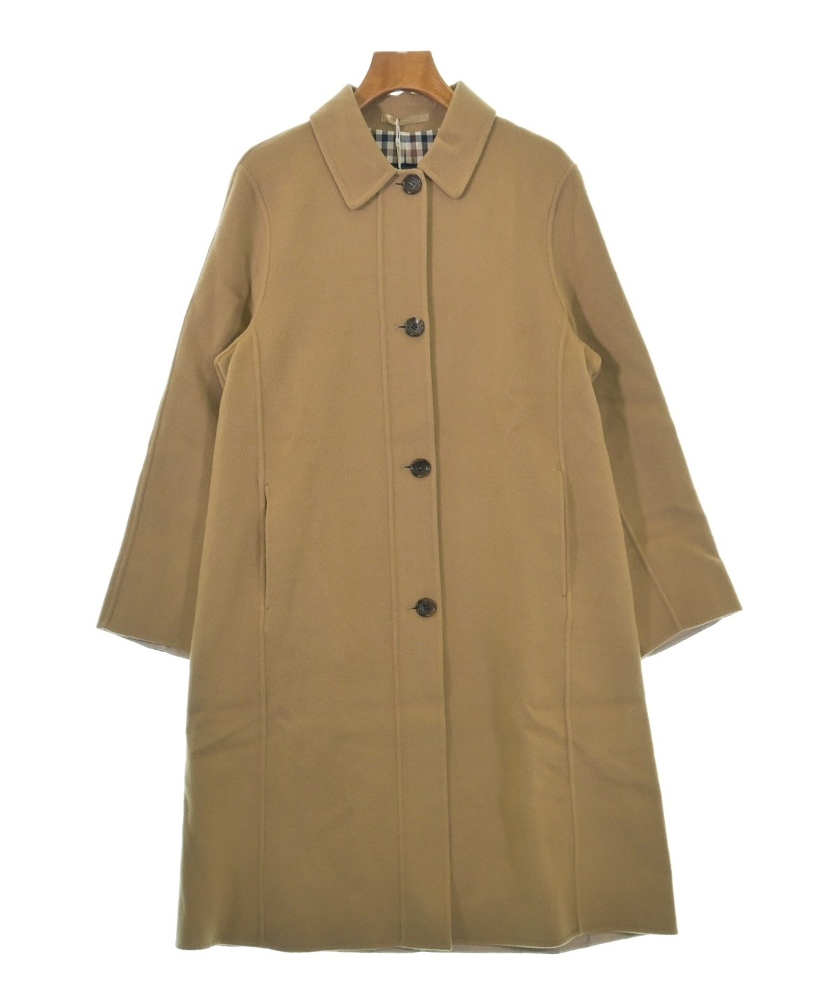 AQUASCUTUM（アクアスキュータム）ステンカラーコート ベージュ サイズ