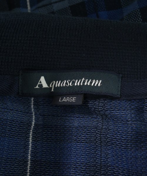 AQUASCUTUM（アクアスキュータム）ポロシャツ 青 サイズ:L レディース/2200728727038