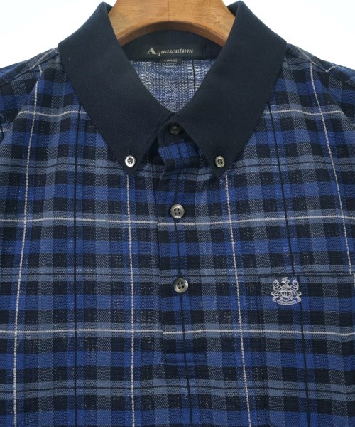 AQUASCUTUM（アクアスキュータム）ポロシャツ 青 サイズ:L レディース/2200728727038