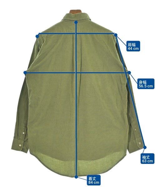AQUASCUTUM（アクアスキュータム）カジュアルシャツ 緑 サイズ:M メンズ/2200728799028