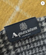 AQUASCUTUM（アクアスキュータム）マフラー 黄 サイズ:- メンズ/2200682856058