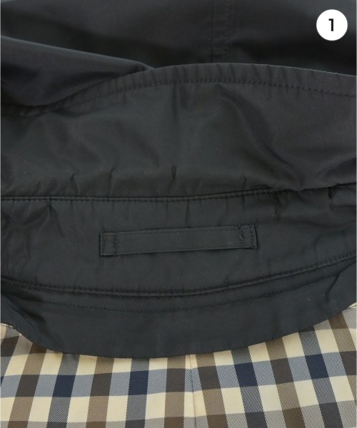 AQUASCUTUM（アクアスキュータム）ステンカラーコート 黒 サイズ:36(XS位) メンズ/2200690927122