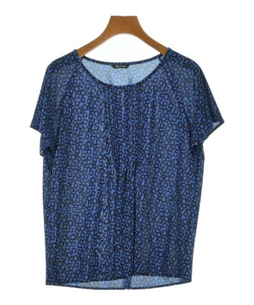 AQUASCUTUM(アクアスキュータム)ブラウス 青 サイズ:10(M位)/2200687512133
