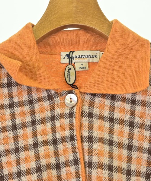 AQUASCUTUM（アクアスキュータム）カーディガン オレンジ サイズ:M レディース/2200692677018