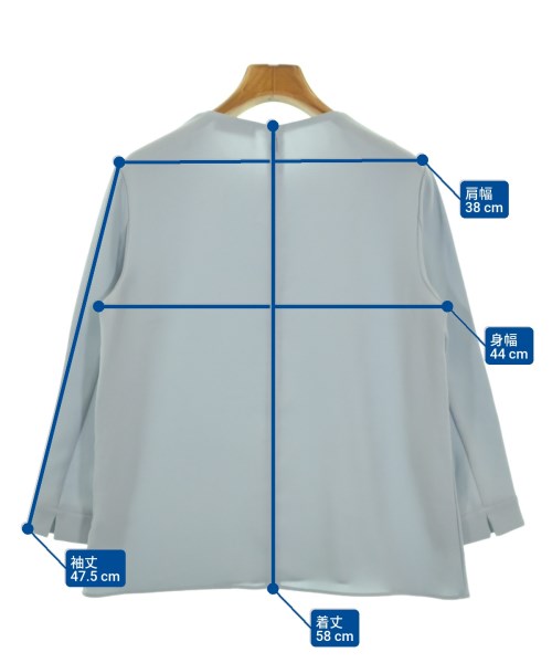 PAUL STUART（ポールスチュアート）ブラウス 青 サイズ:8(L位) レディース/2200629125049