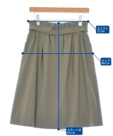 PAUL STUART（ポールスチュアート）ひざ丈スカート カーキ サイズ:6(M位) レディース/2200649758081