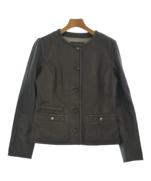 PAUL STUART(ポールスチュアート)ライダース 茶 サイズ:8(L位)/2200659273055