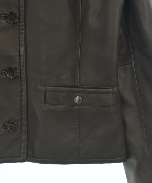 PAUL STUART（ポールスチュアート）ライダース 茶 サイズ:8(L位) レディース/2200659273055