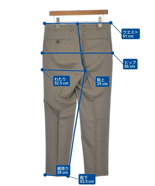 PAUL STUART（ポールスチュアート）スラックス 茶 サイズ:79(M位) メンズ/2200650202047