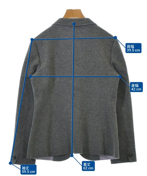 PAUL STUART（ポールスチュアート）ジャケット グレー サイズ:8(L位) レディース/2200644654173