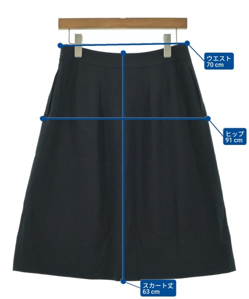 PAUL STUART（ポールスチュアート）ロング・マキシ丈スカート 紺 サイズ:8(L位) レディース/2200661152072
