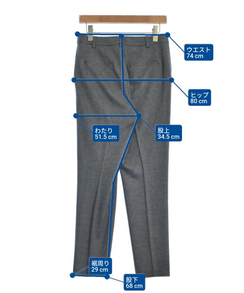 PAUL STUART（ポールスチュアート）スラックス グレー サイズ:8(L位) レディース/2200663588039