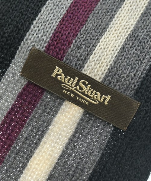PAUL STUART（ポールスチュアート）マフラー 黒 サイズ:- レディース/2200687655090