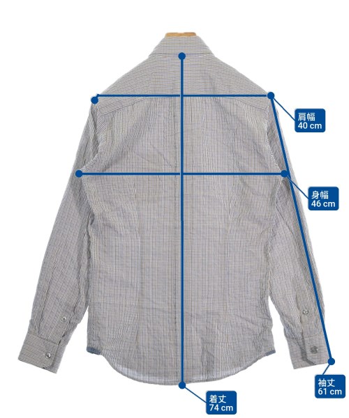 Zegna Sport（ゼニア　スポーツ）カジュアルシャツ 青 サイズ:XS メンズ/2200637574013