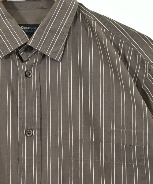 Zegna Sport（ゼニア　スポーツ）カジュアルシャツ 茶 サイズ:XL メンズ/2200645001099
