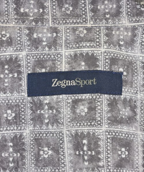 Zegna Sport（ゼニア　スポーツ）カジュアルシャツ グレー サイズ:L メンズ/2200720448191