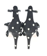 RED VALENTINO（ヴァレンティノレッド）サンダル 黒 サイズ:EU37(23.5cm位) レディース/2200640489090