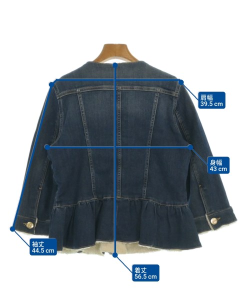 RED VALENTINO（ヴァレンティノレッド）デニムジャケット 紺 サイズ:0(XS位) レディース/2200642935021