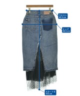 RED VALENTINO（ヴァレンティノレッド）ひざ丈スカート 青 サイズ:42(M位) レディース/2200629236059