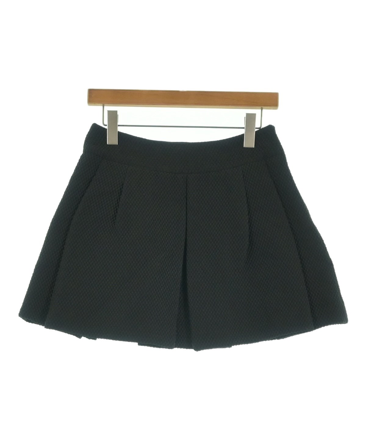 【極美品】レッドヴァレンティノ★スパンコール　チュール　ミニスカート　黒 RED VALENTINO（ヴァレンティノレッド）ミニスカート 黒 サイズ:38(S位